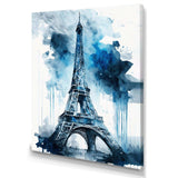 Paris Eiflel Tower Grey And Blue