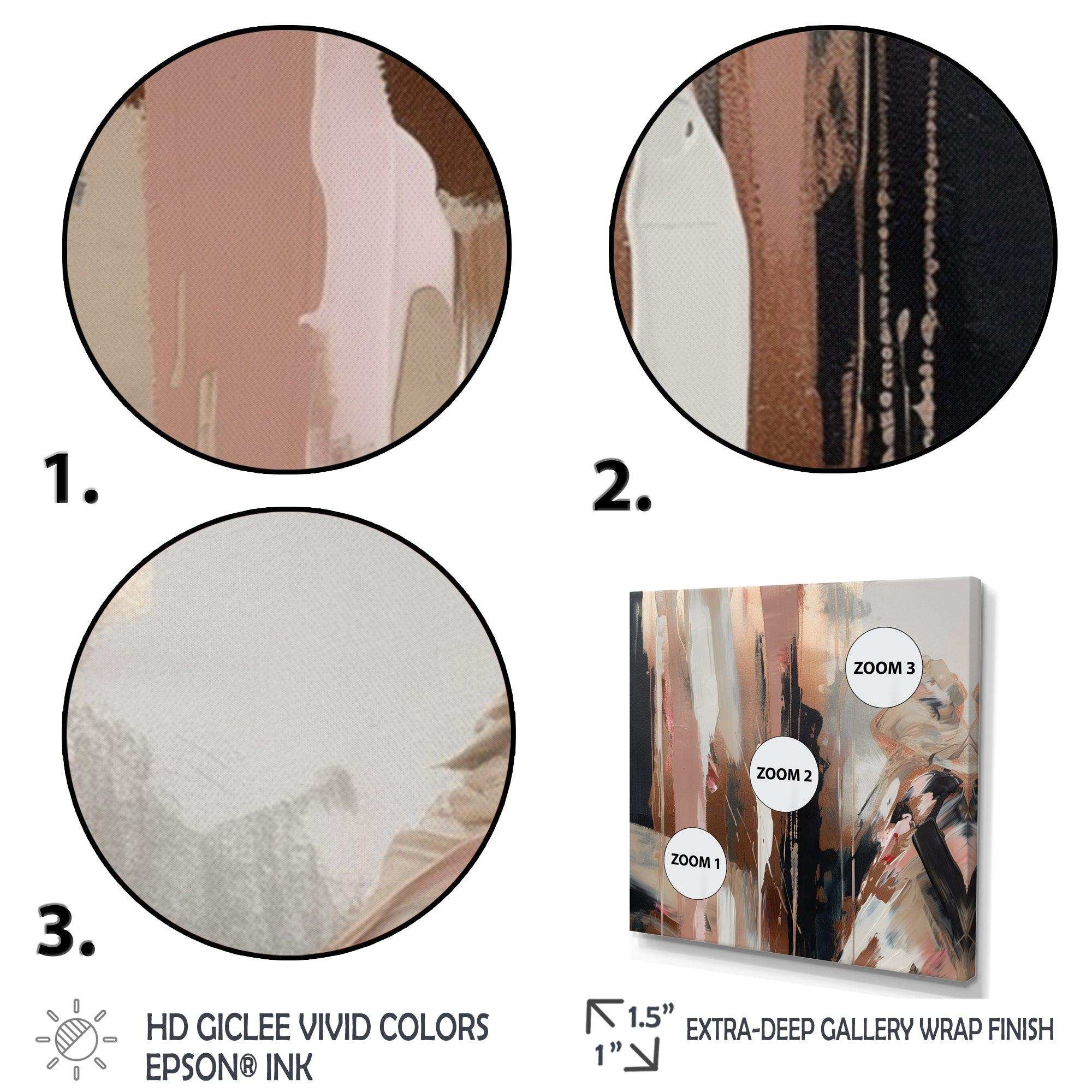 Brown And Black Beyond Boundaries I - Abstract Canvas Wall Art