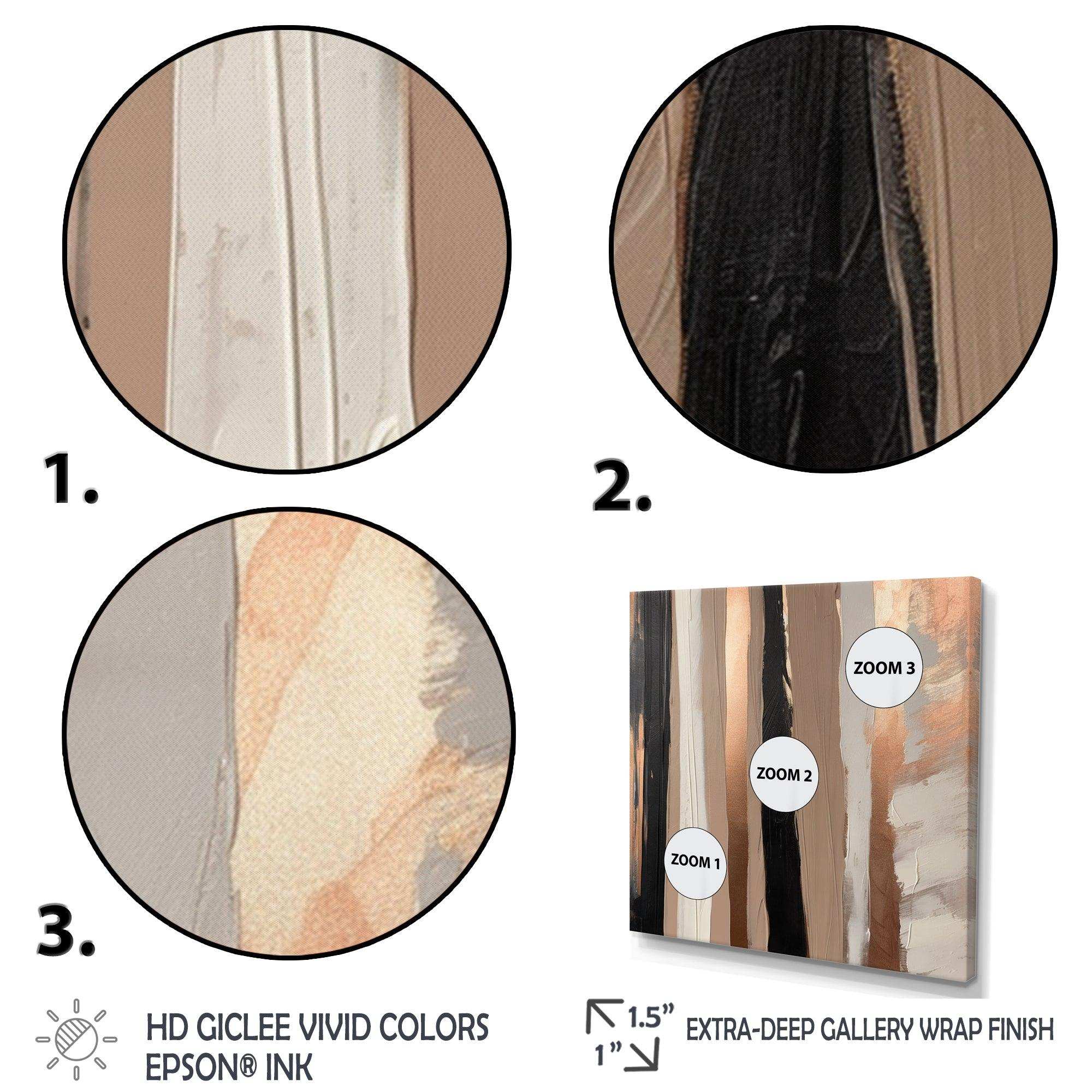 Brown And Black Beyond Boundaries IV - Abstract Canvas Wall Art