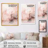 Pink Delicate Abstract Marble I - Abstract Canvas Wall Art