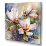 Pink Magnolia Symphony III - Floral Canvas Wall Art