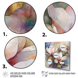 Pink Magnolia Symphony III - Floral Canvas Wall Art