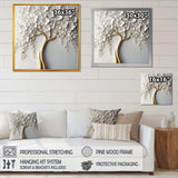 White Orchid Tree Garden Of Branches VII - Landscapes Canvas Wall Art