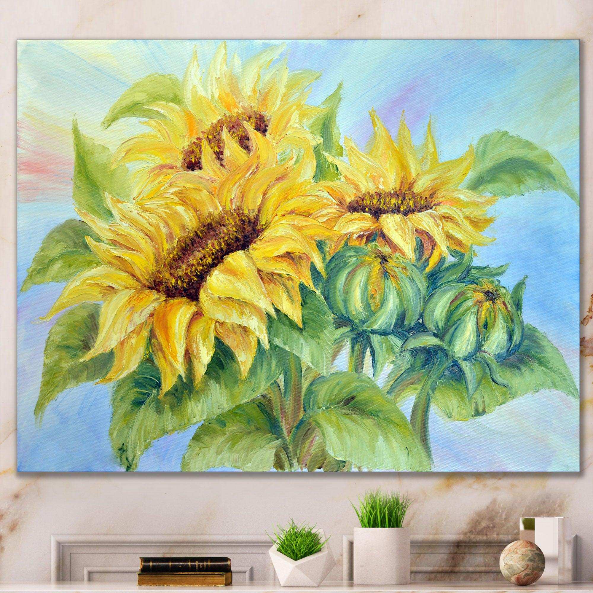 Three Sunflowers
