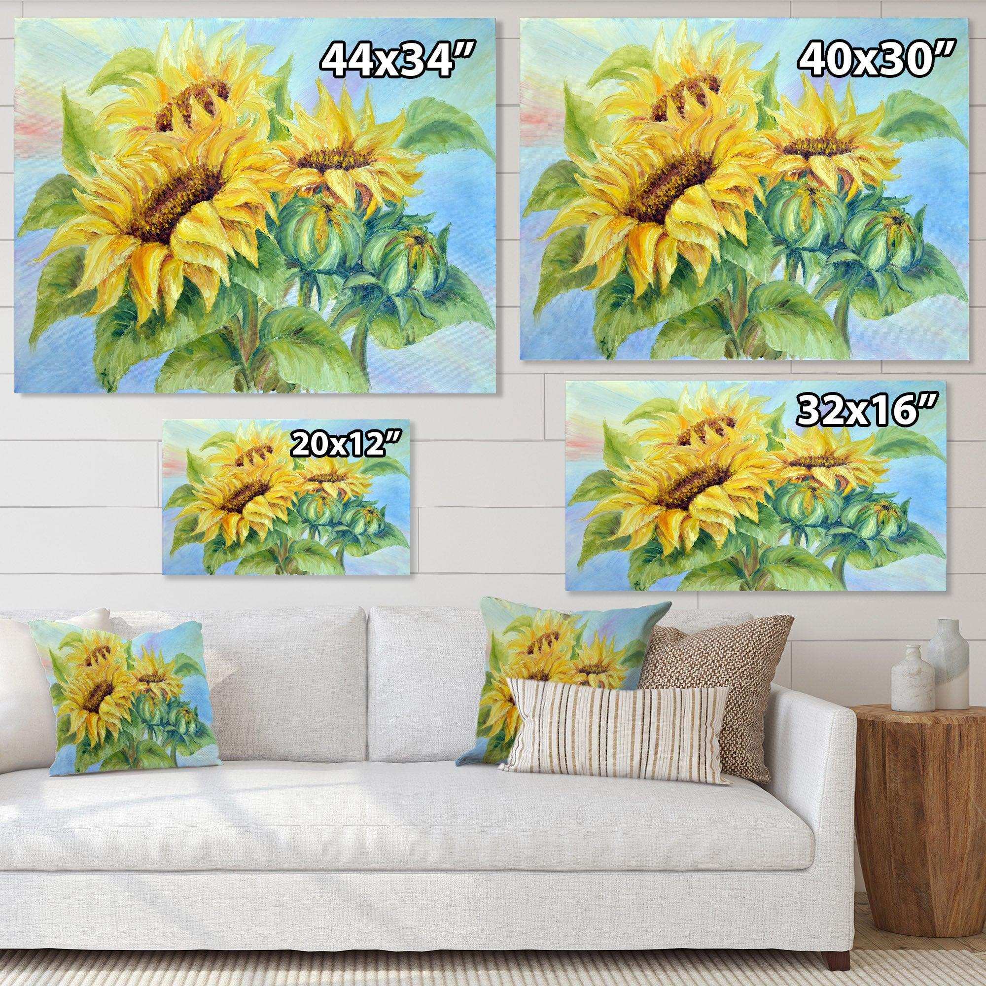 Three Sunflowers
