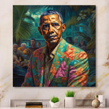 Obama Miami Vibes I - People Canvas Wall Art