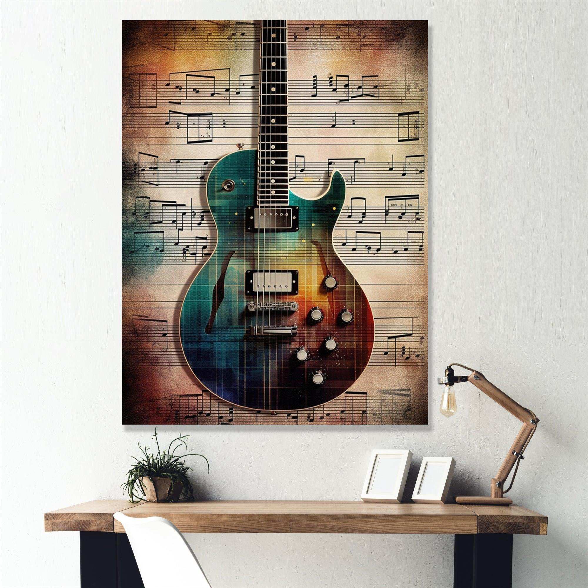 Playing To The Melody - Music Canvas Wall Art