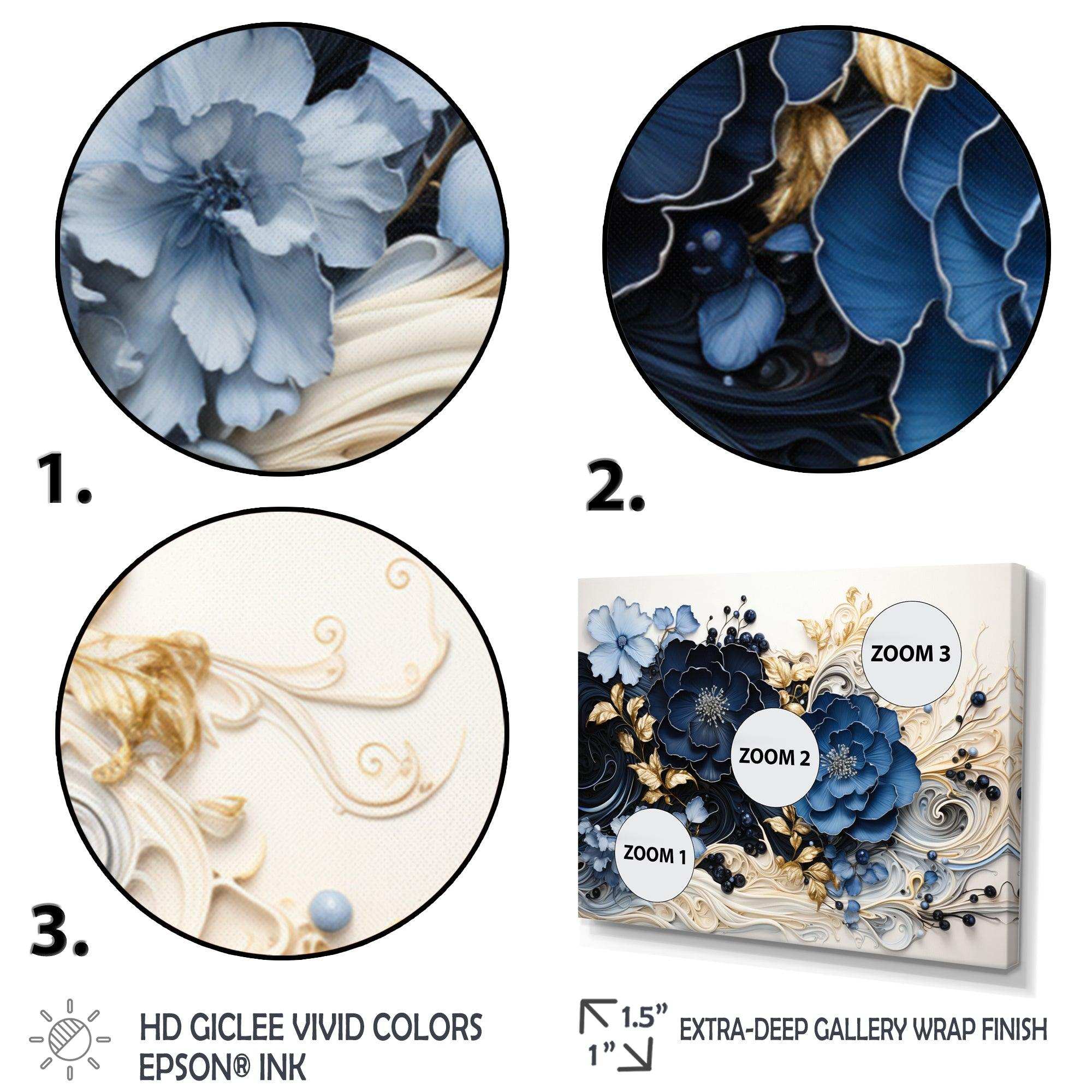 Liquid Ink Spiralscape I - Abstract Canvas Wall Art