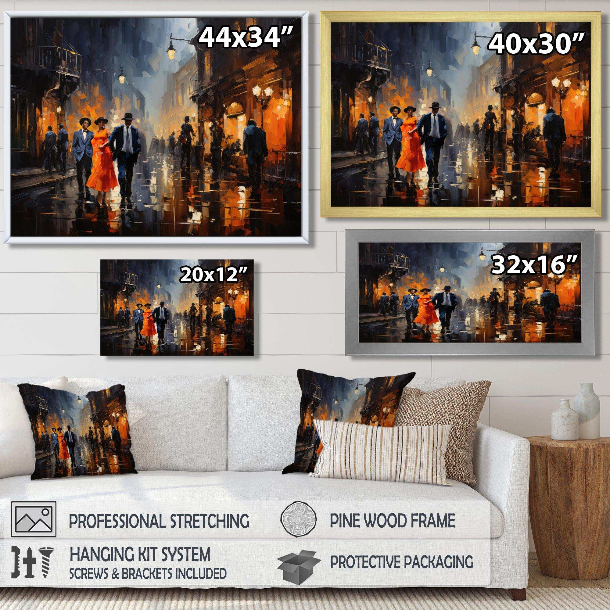 Music In Harlems IV - People Canvas Wall Art
