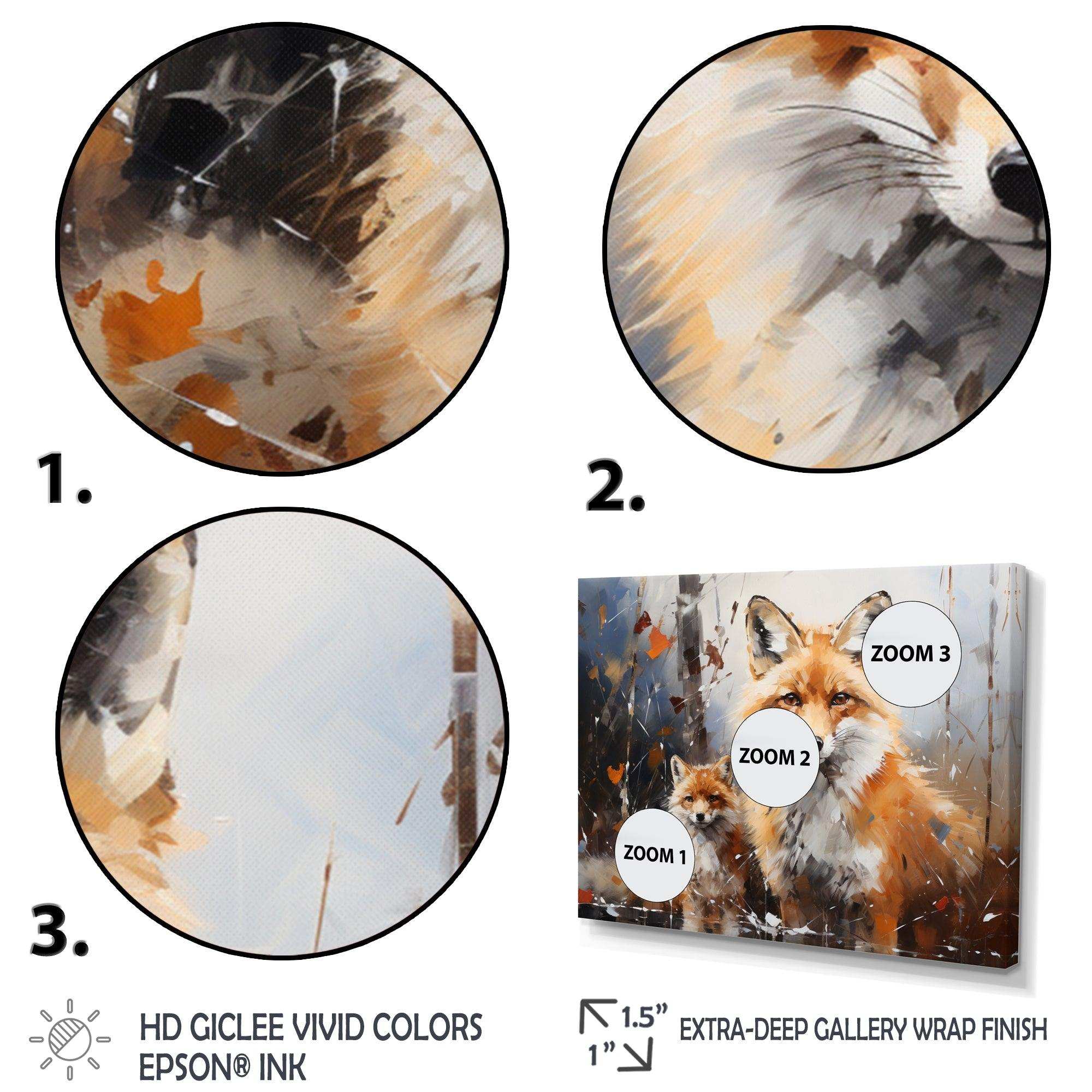 Animal Rusty Red Fox - Animals Canvas Wall Art