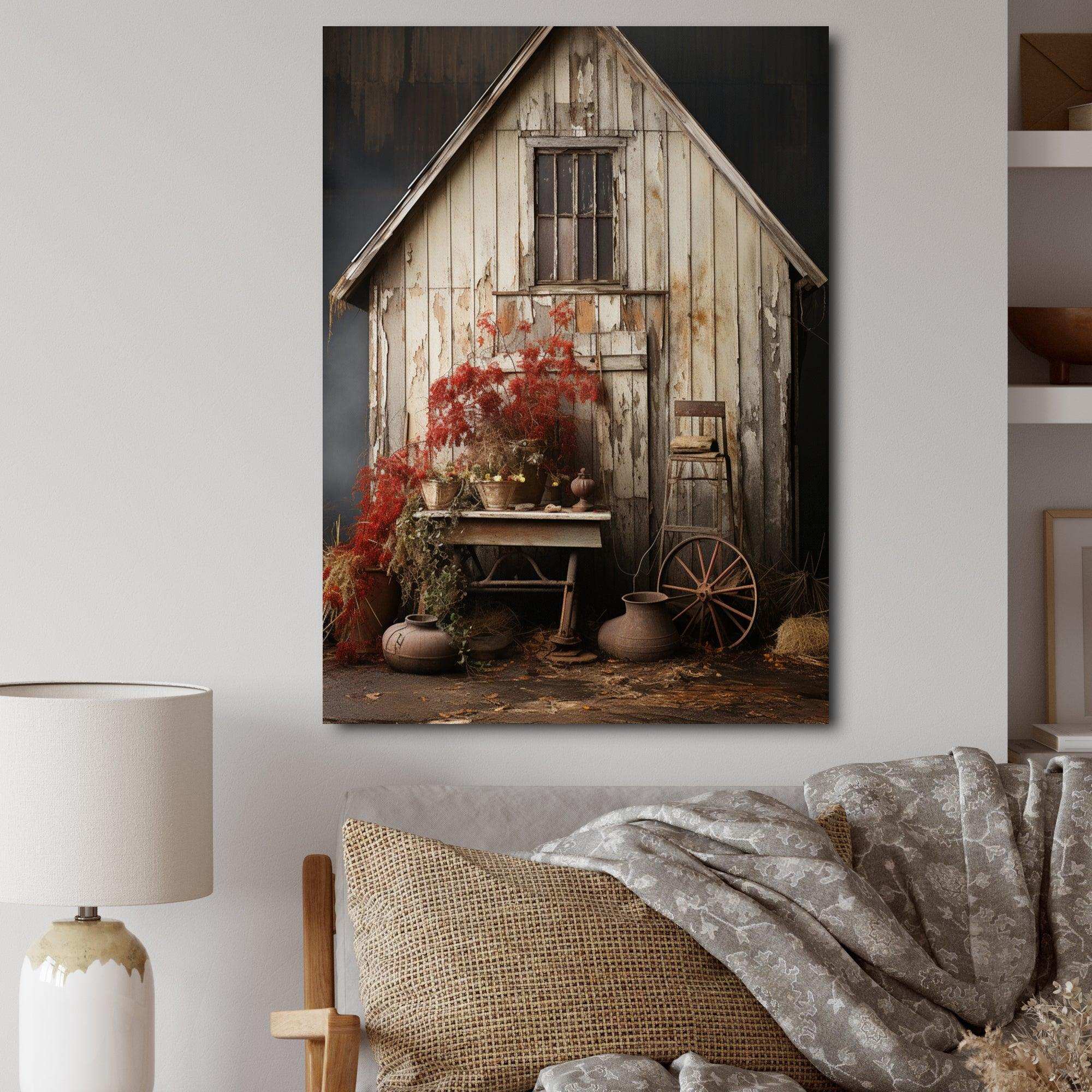 Barns Rustic Charm X - Architecture Canvas Wall Art