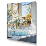Bathroom Tranquil Reflections VI - Humor Canvas Wall Art