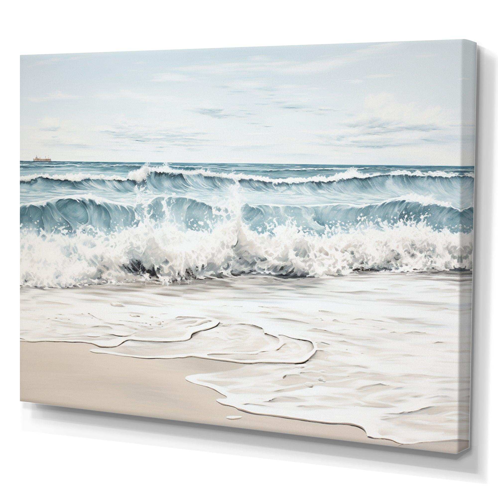 Beach Minimalism Landscape III - Coastal Canvas Wall Art