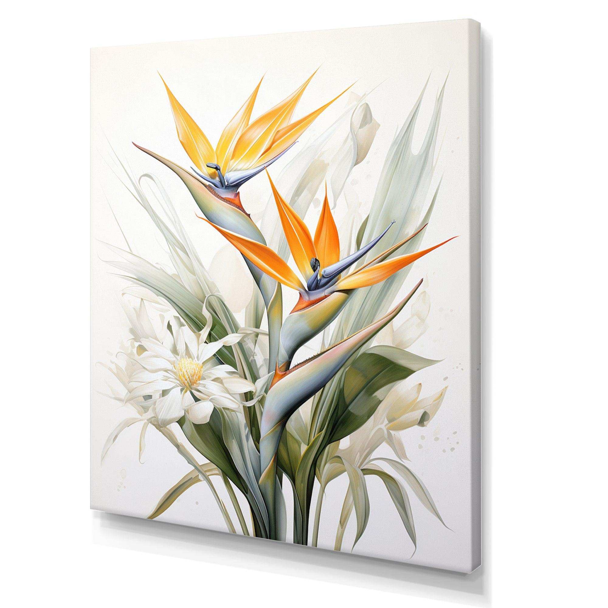 Birds Of Paradise Paradise III - Floral Canvas Wall Art
