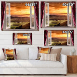 Open Window to Rural Landscape