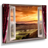 Open Window to Rural Landscape
