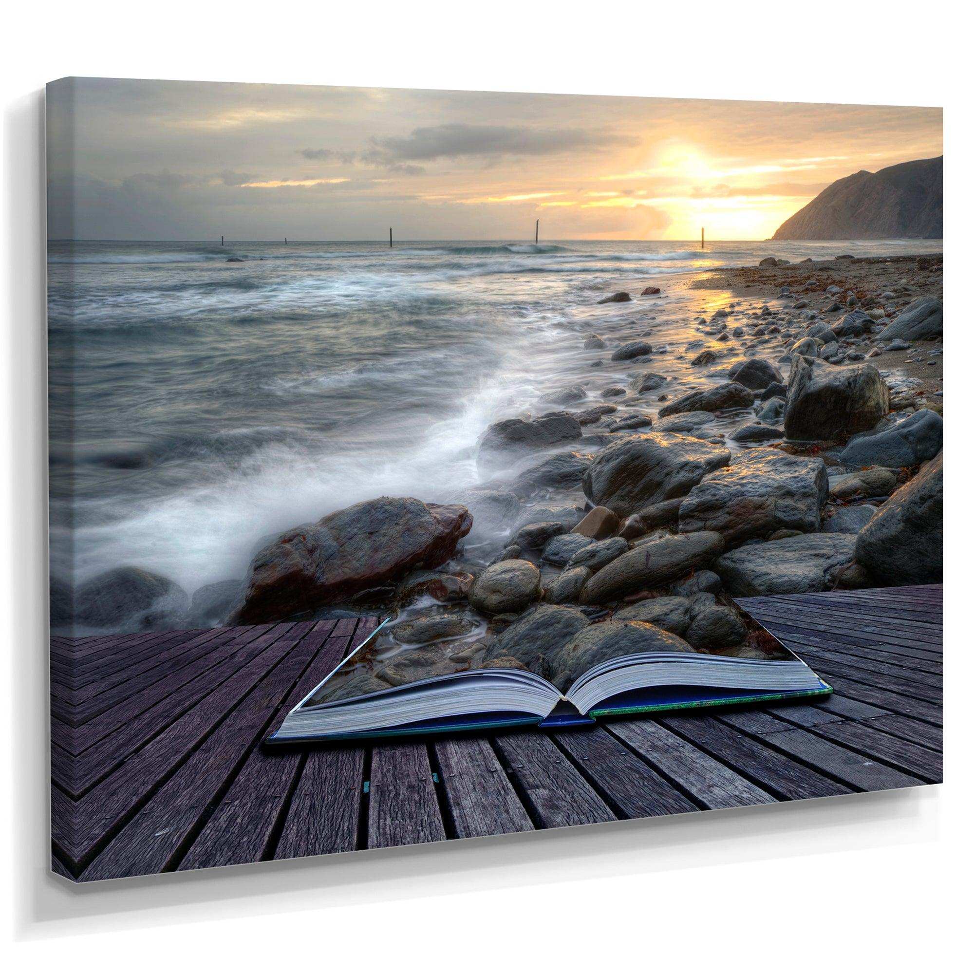 Open Book to the Evening Sea