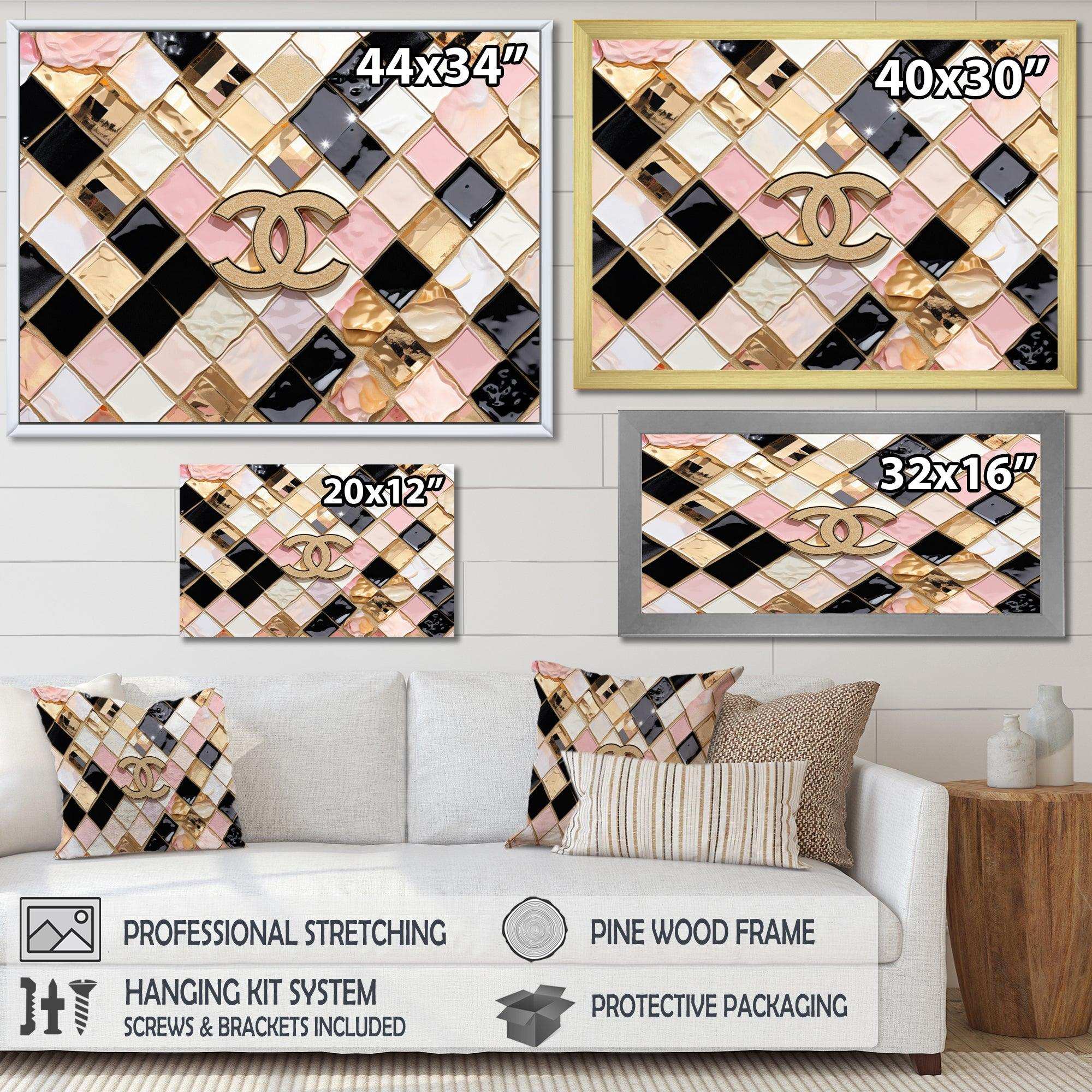 Fashion Geometric Glam Pattern - Fashion Canvas Wall Art