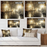 Night Alley with Lights