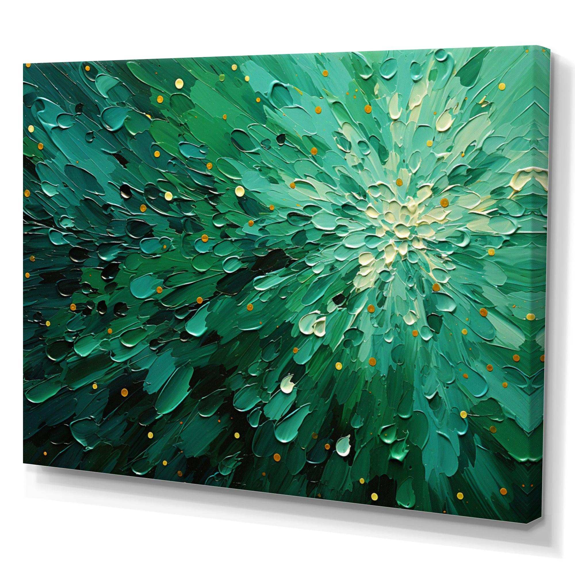 Emerald Euphoria II - Landscapes Canvas Wall Art