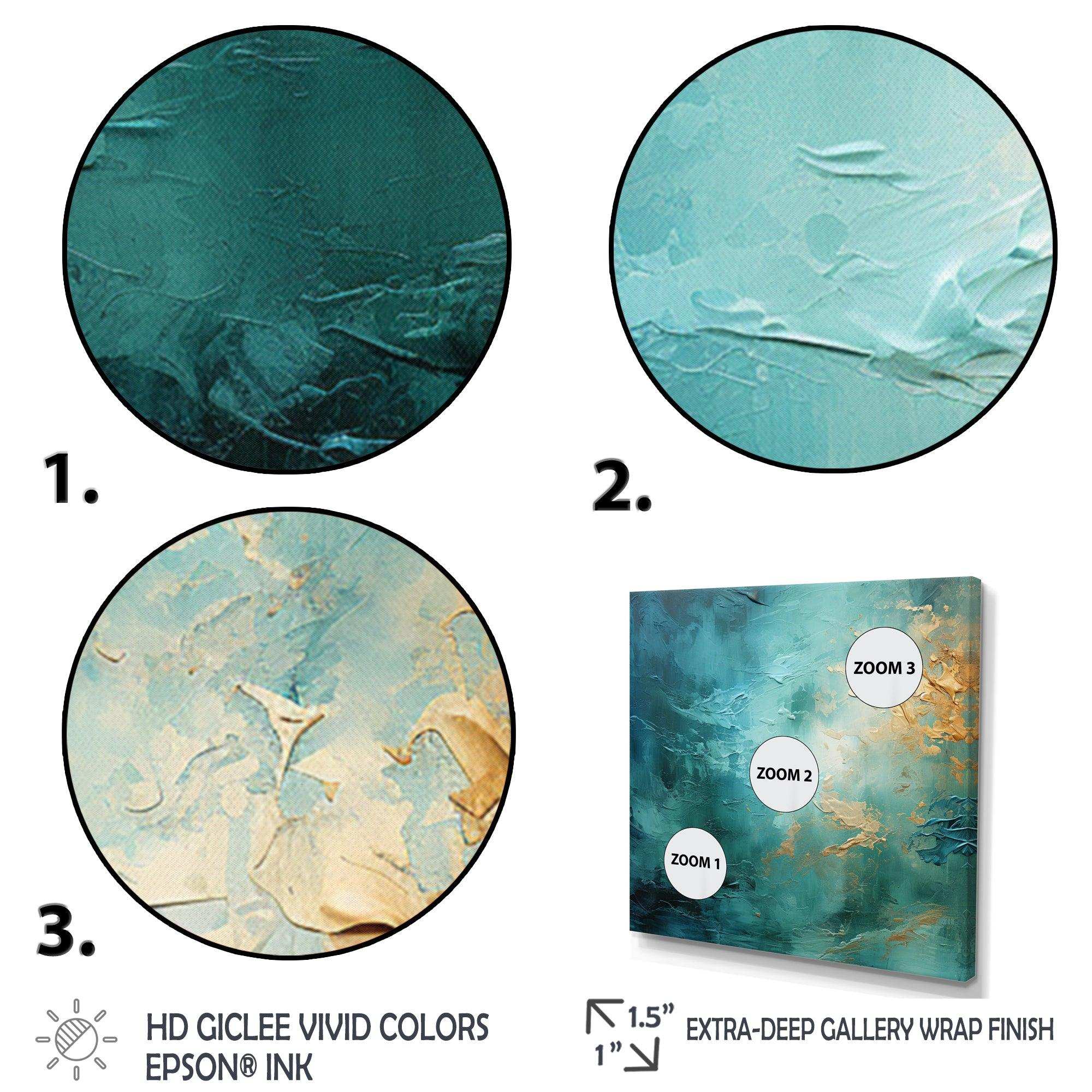 Teal Oasis III - Landscapes Canvas Wall Art