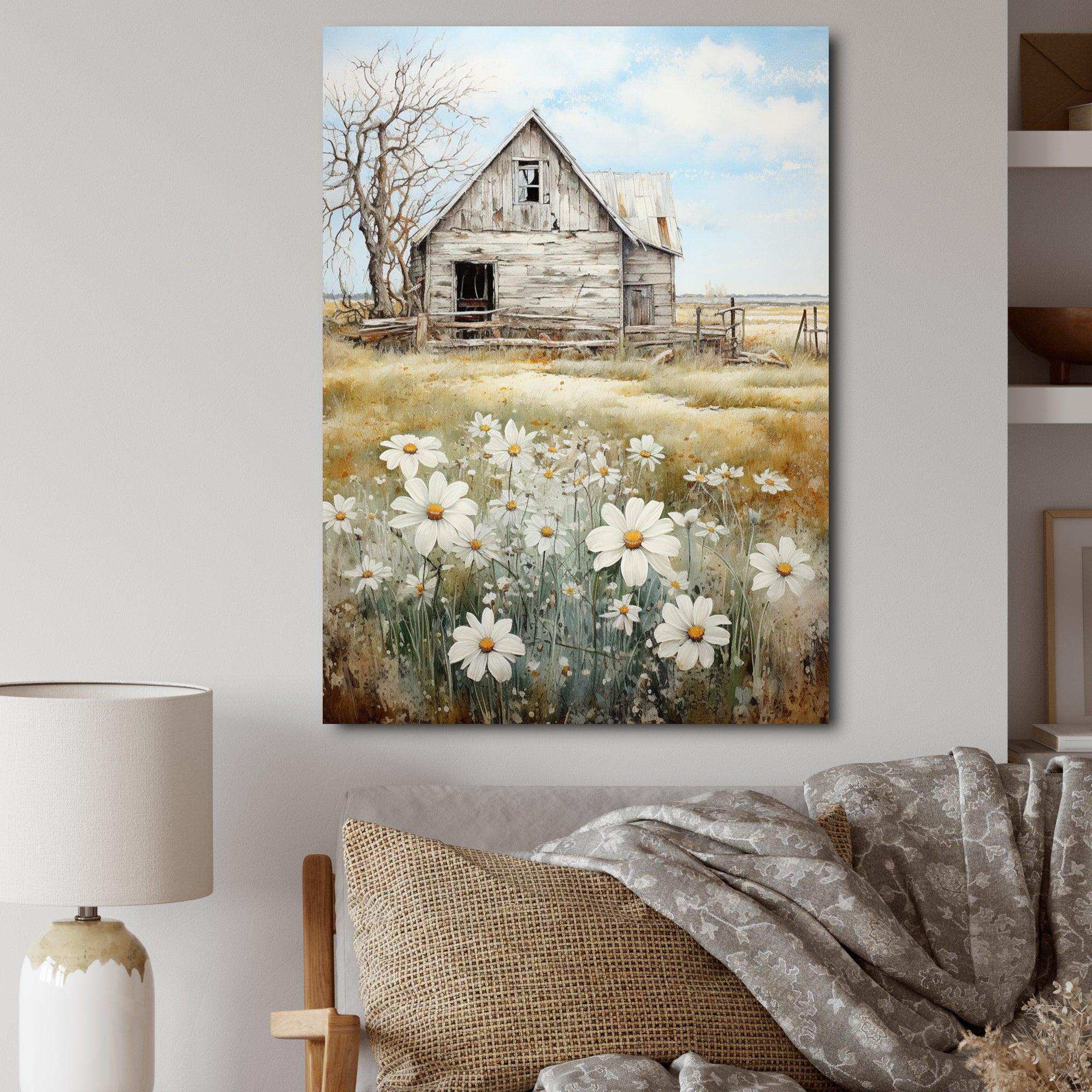 Farmhouse Quiet Retreat II - Landscapes Canvas Wall Art