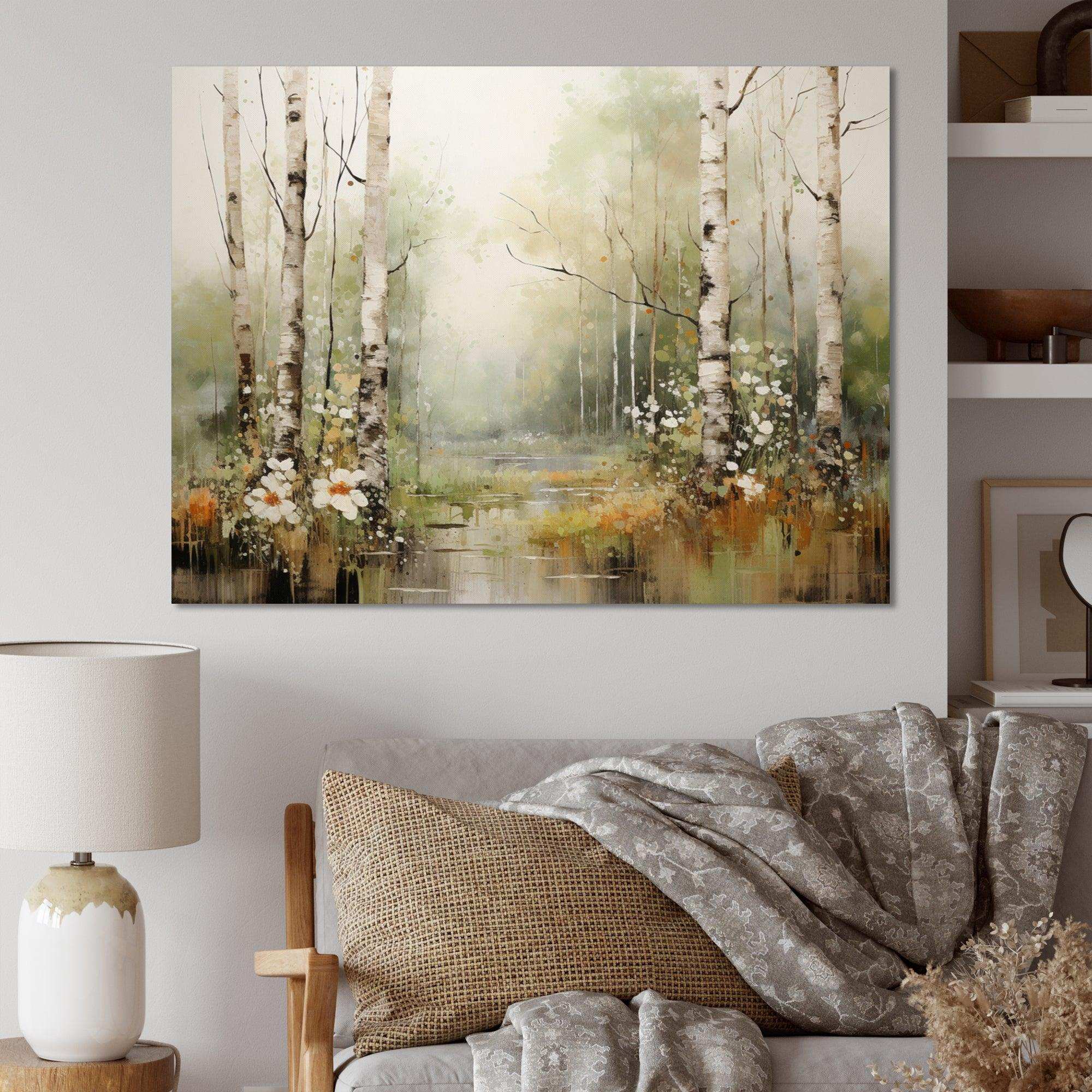 Minimalism Forest Woods II - Landscapes Canvas Wall Art