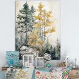 Forest Minimalism Guardians II - Landscapes Canvas Wall Art