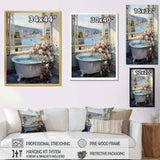 French Bathroom - Humor Canvas Wall Art