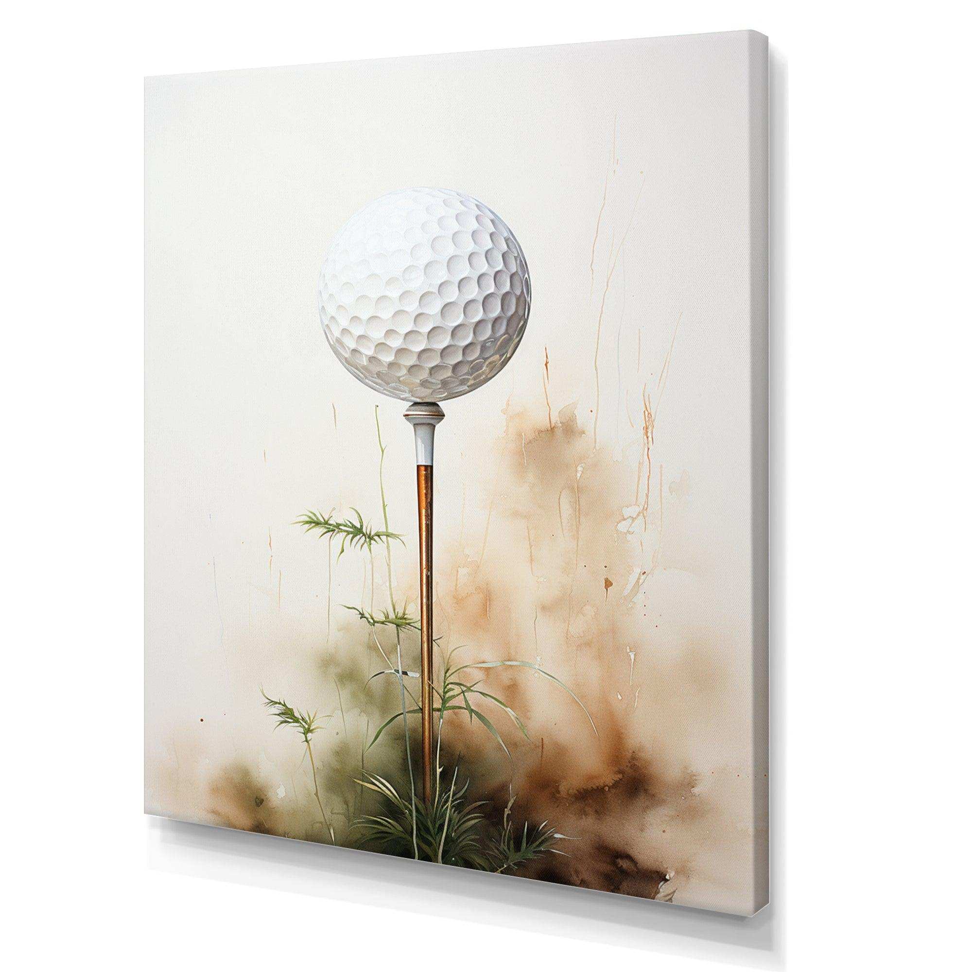 Minimalism Golf Tees IX - Sports Canvas Wall Art