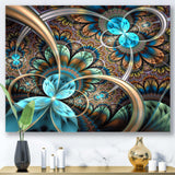 Light Blue Fractal Flower