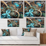 Light Blue Fractal Flower