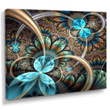 Light Blue Fractal Flower