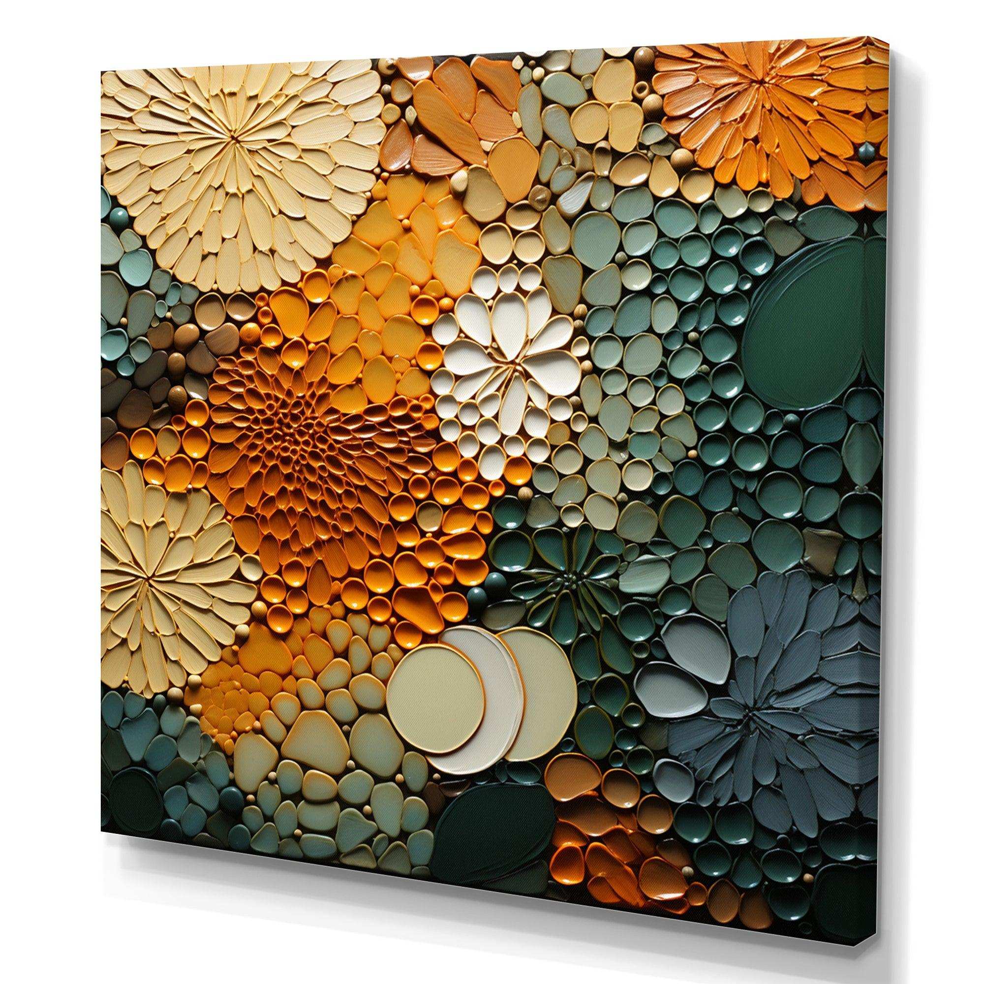 Hardedge Art Earthy Euphony VI - Abstract Canvas Wall Art