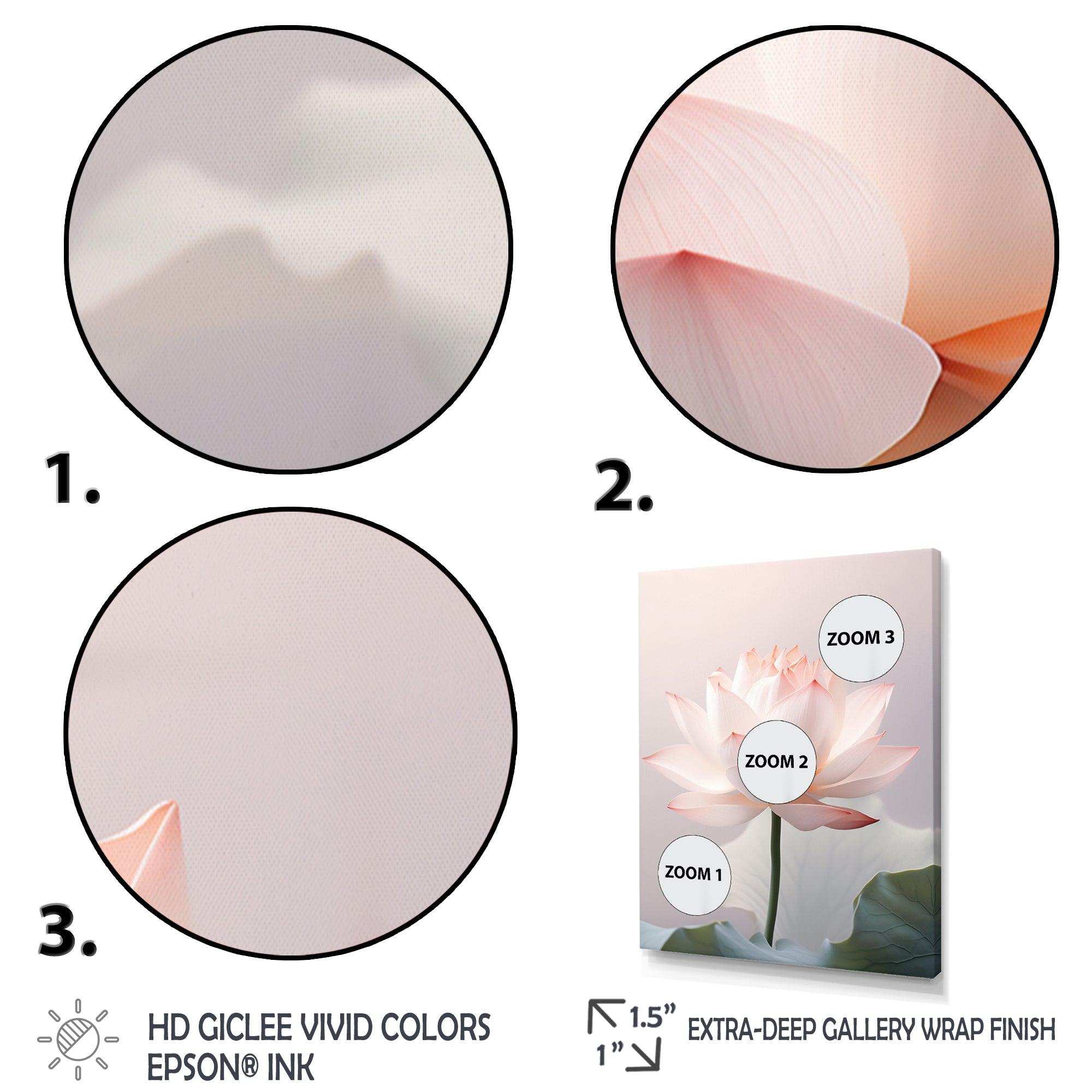 Hinduisim Art Lotus Serenity - Spiritual Canvas Wall Art