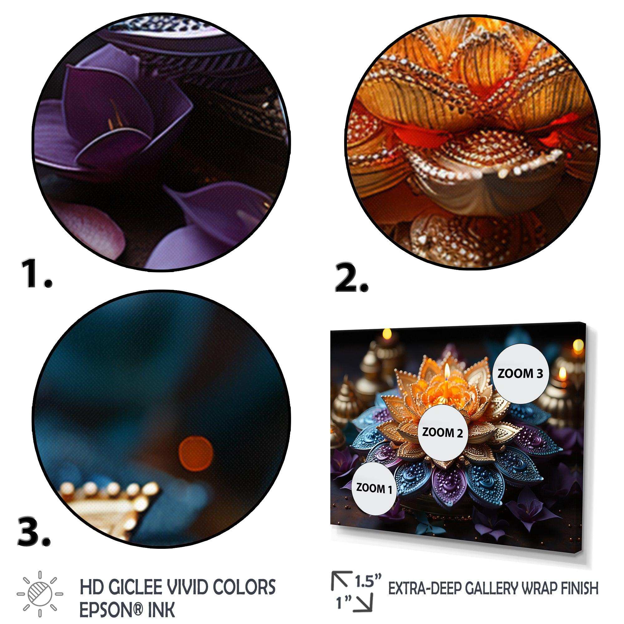 Hinduisim Vibrant Mandala - Spiritual Canvas Wall Art