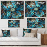 Fractal Blue Flowers