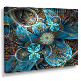 Fractal Blue Flowers