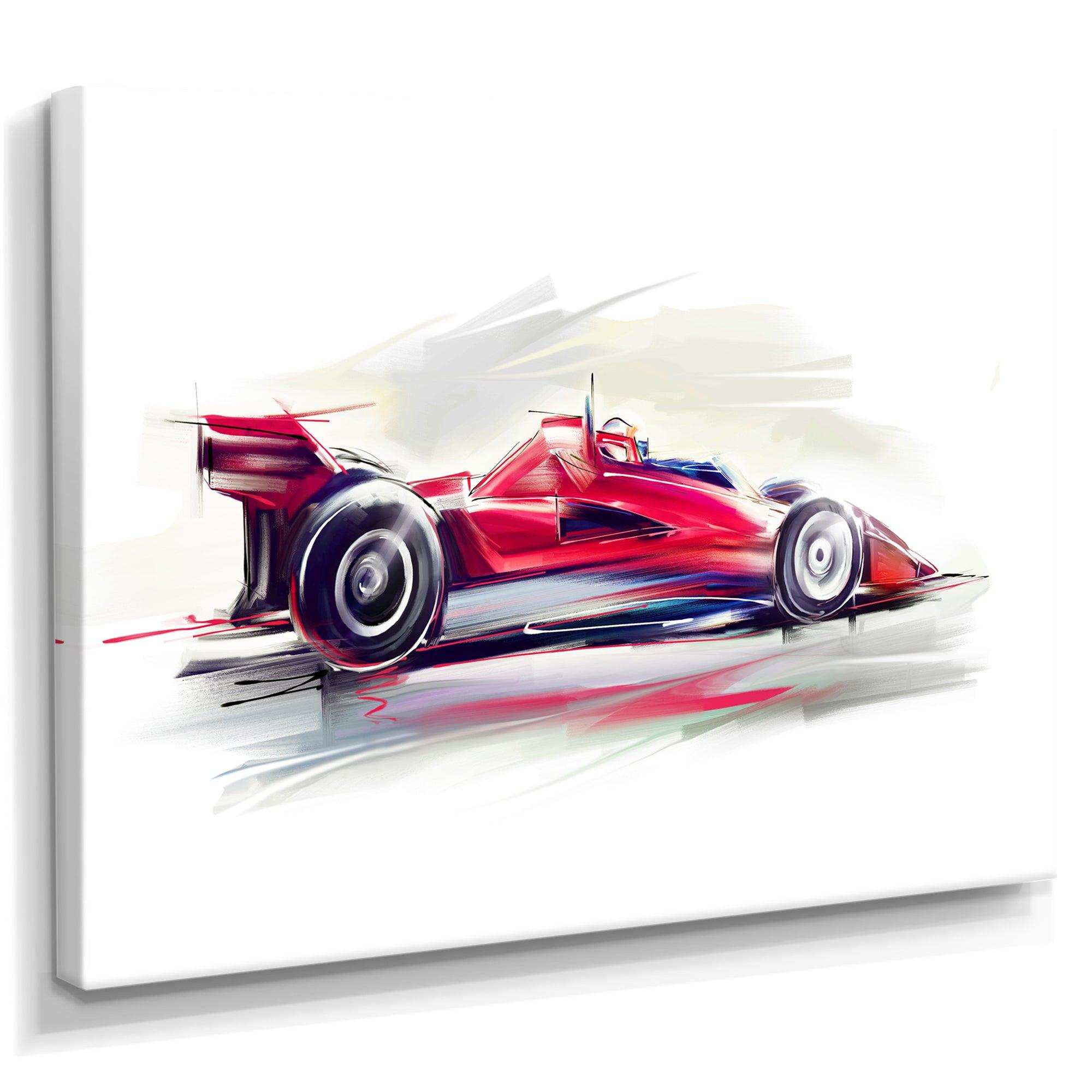 Red Formula One Car
