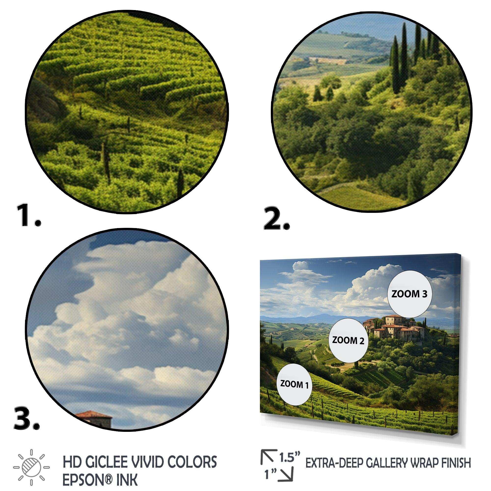 Italy Tuscan Tranquility - Landscapes Canvas Wall Art