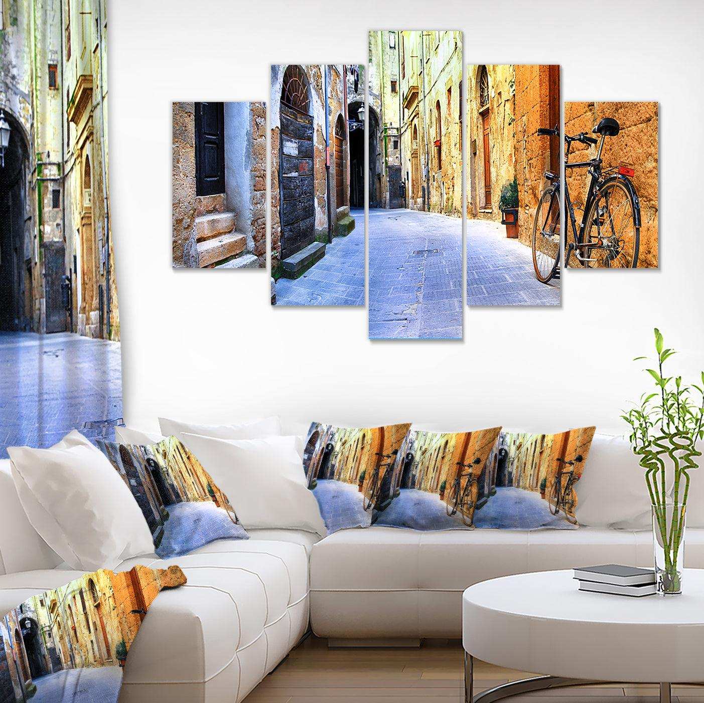 Pictorial Street of Old Italy Multi-Panels