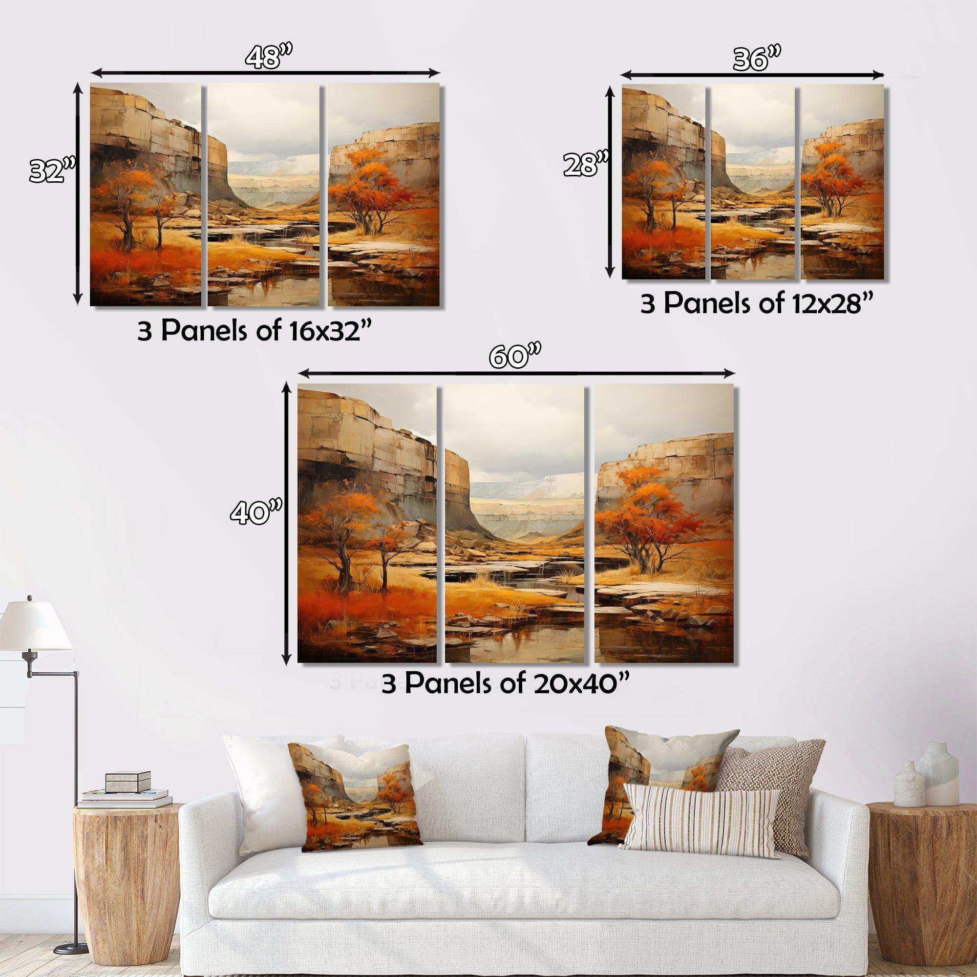 Bold Landscape Canyon Desert IV - Landscapes Canvas Wall Art
