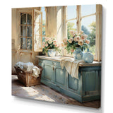 Laundry Room French Vintage I - Illustration Canvas Wall Art