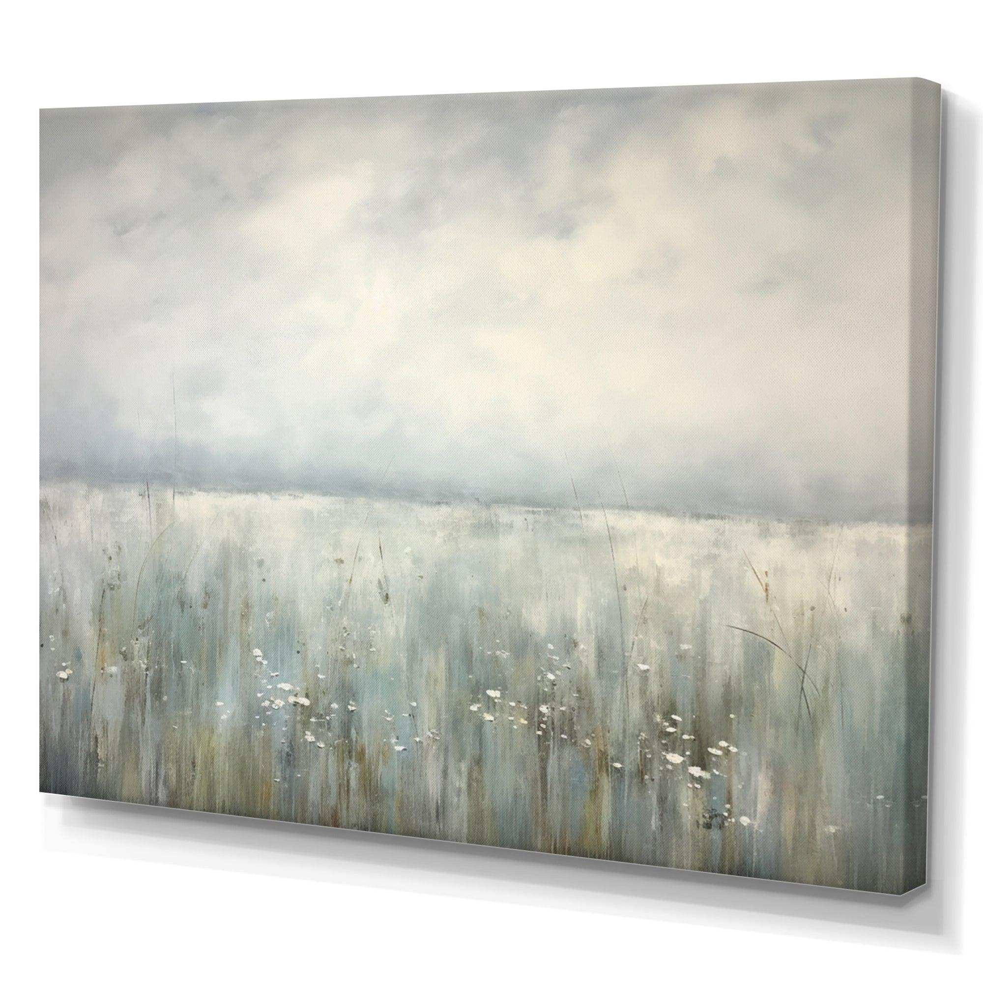 Meadow Minimalism Horizon I - Landscapes Canvas Wall Art
