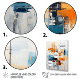 Colorful Mid Century Retro Reflections III - Abstract Canvas Wall Art