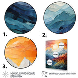 Colorful Mountains Sharp Peaks III - Landscapes Canvas Wall Art