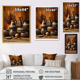 Native Art Pottery Serenity I - People Canvas Wall Art