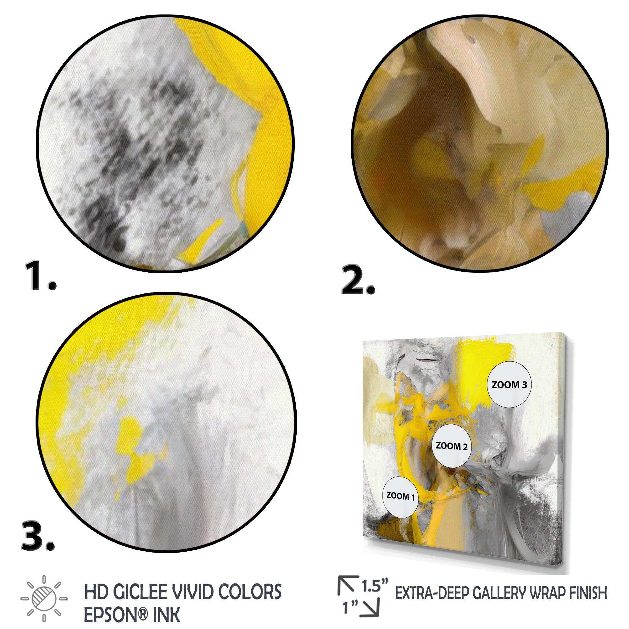 Mustard Yellow And Vivid Gray I