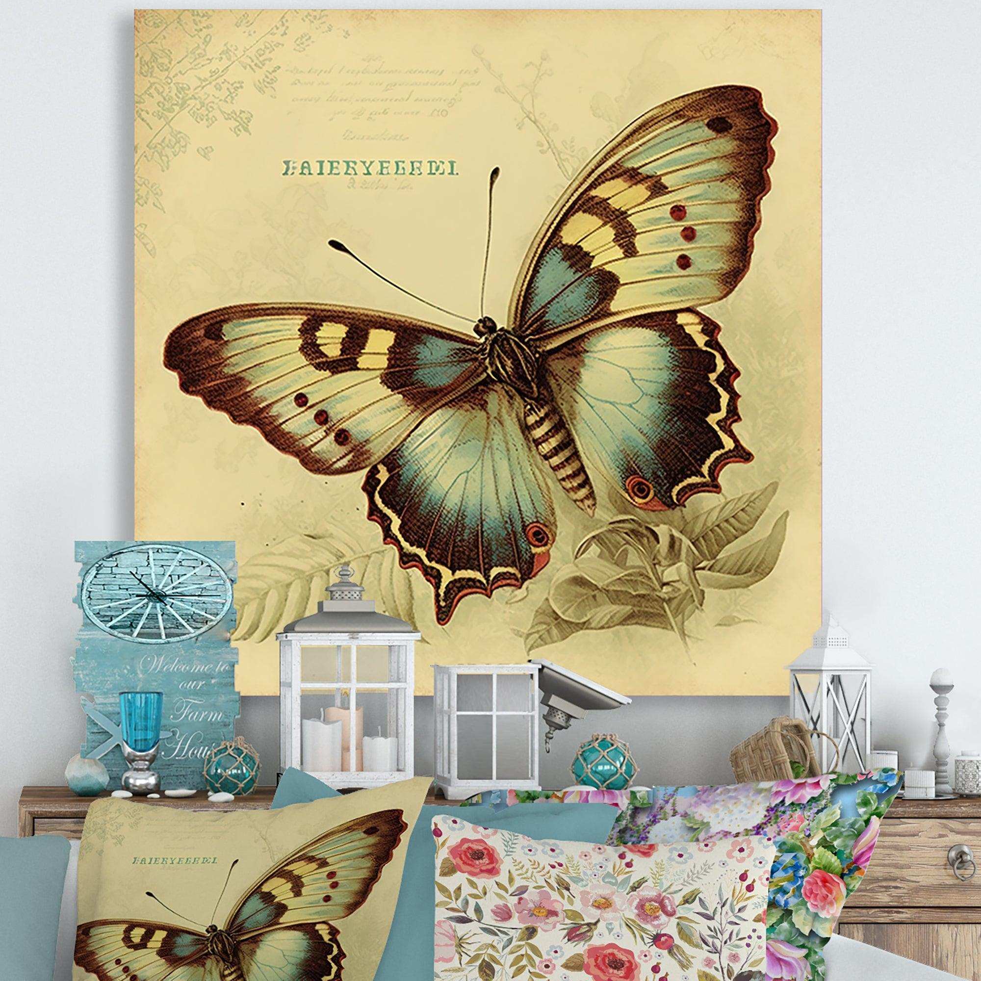 Vintage Illustration Of Butterfly V