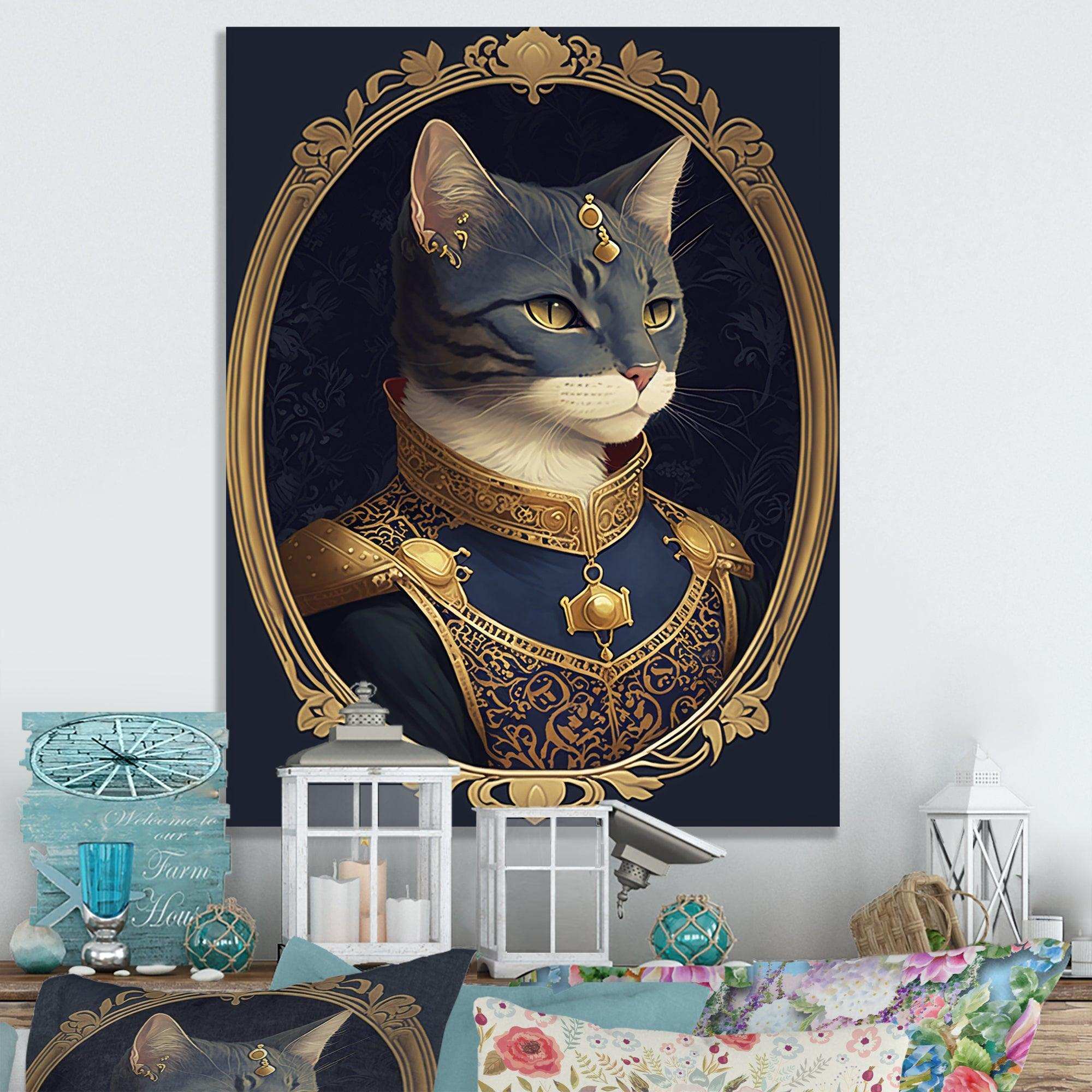 Portrait Of A Royal Blue Cat Prince I
